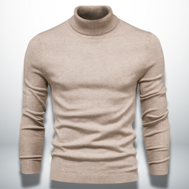 Elegante maglione a collo alto