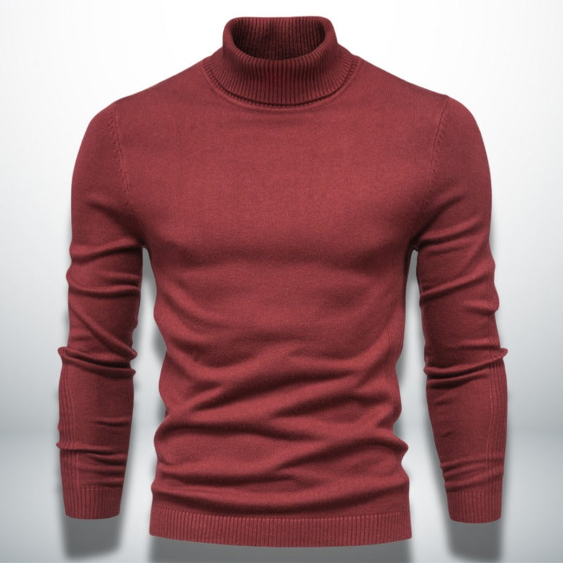 Elegante maglione a collo alto