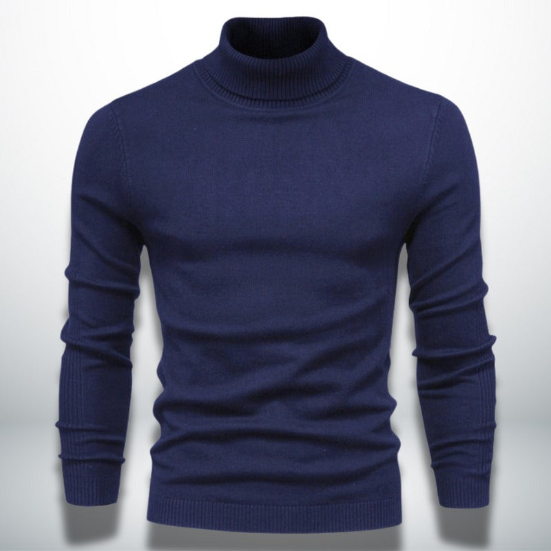 Elegante maglione a collo alto