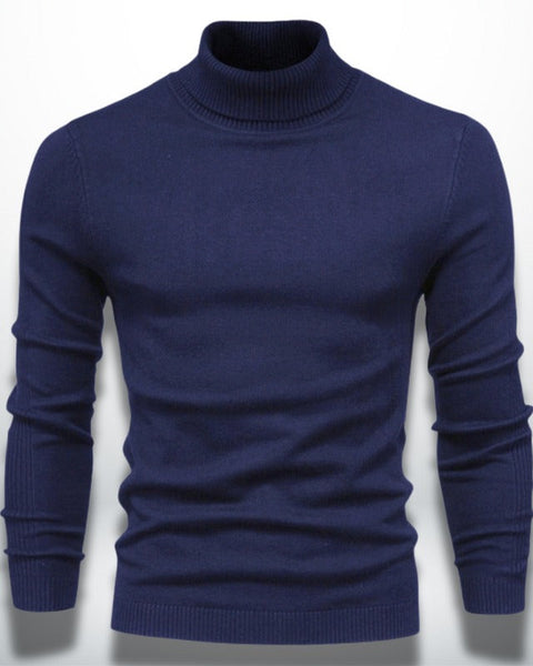 Elegante maglione a collo alto