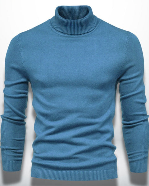 Elegante maglione a collo alto