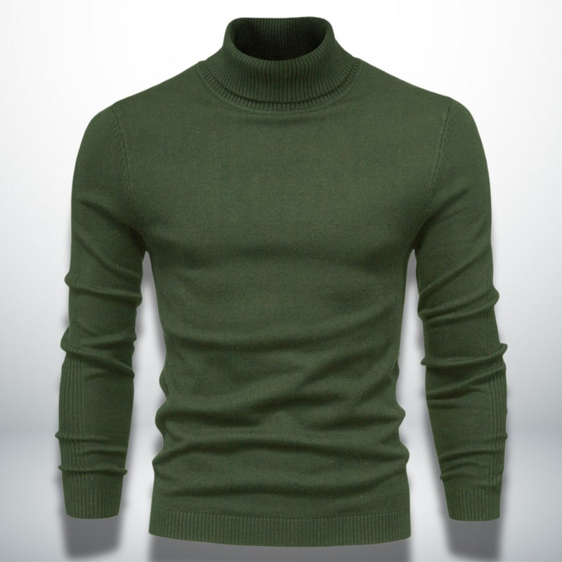 Elegante maglione a collo alto