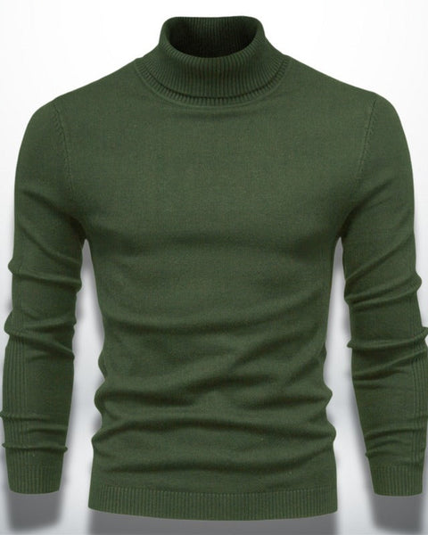 Elegante maglione a collo alto