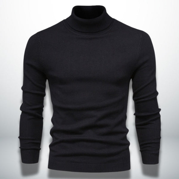 Elegante maglione a collo alto